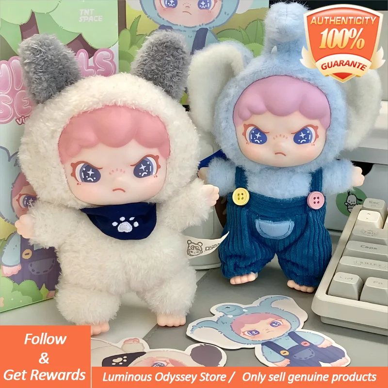 Echte Dora Furry Animal Series V1 Mystery Box Blind Box Kawaii Vinyl Pluche Pop Collectibletrendy Speelgoed Tas Hanger Verjaardagscadeau
