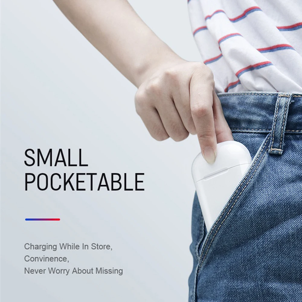 i7 سماعات لاسلكية 5.0 LED Dislpaly TWS سماعة لاسلكية تعمل بالبلوتوث سماعة مقاوم للماء الحد من الضوضاء سماعات بلوتوث للهاتف