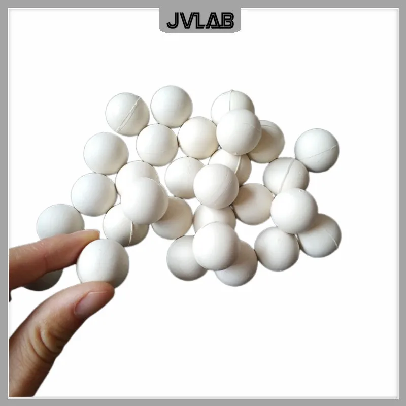 Rubberen Ballen Voor Zeven Wit Massief Rubberen Bal Bouncy Bal Voor Reiniging Zeef 10 20 25 30 3 40 45 50 Mm 50 Pcs