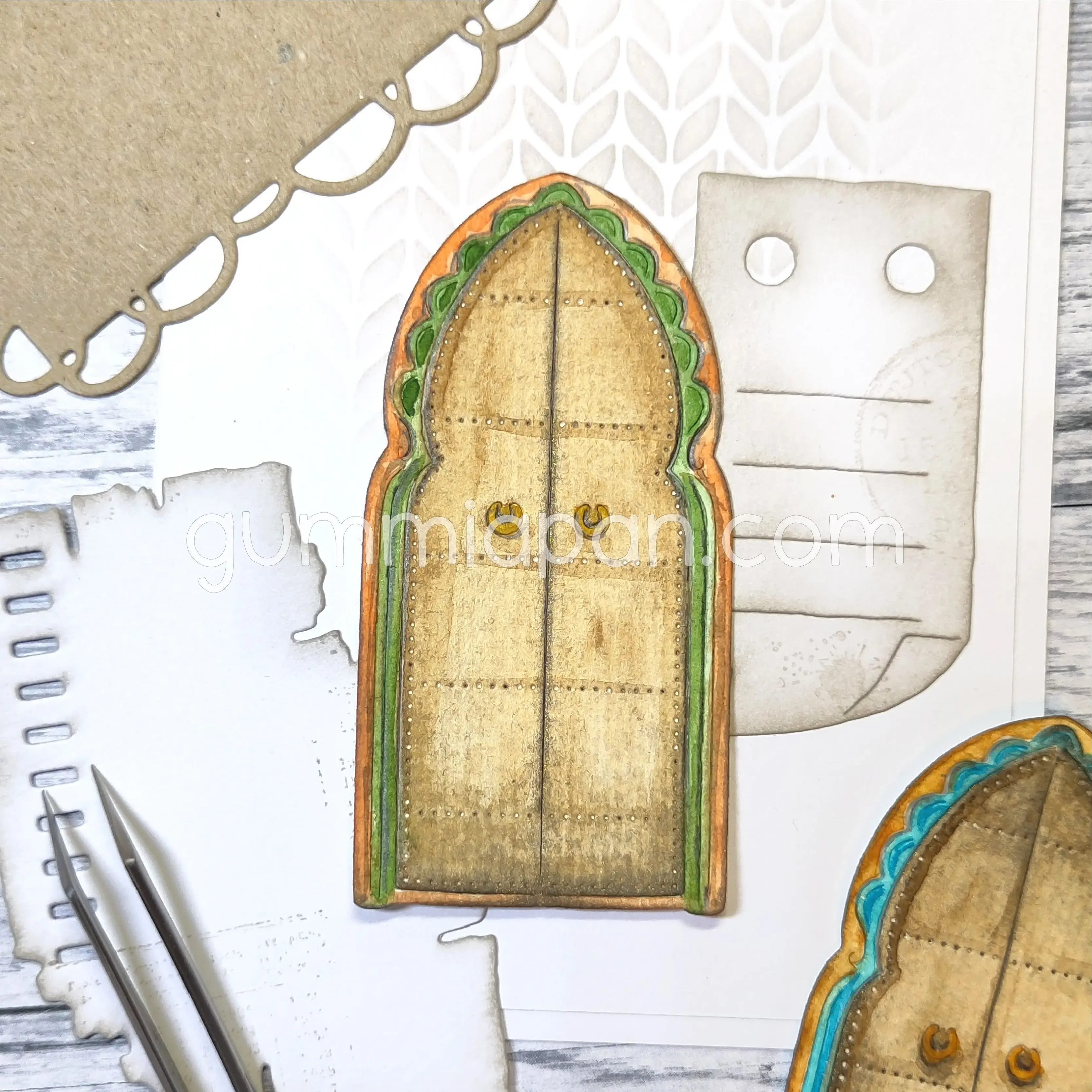 Animal Assembly Door 2024 New Metal Cutting Dies Diy Scrapbooking Paper Handmade Album Embossing Greeting Card