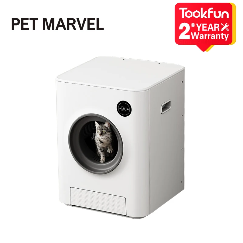 

Tookfun Intelligent Deodorizing Fully Automatic Cat Litter Box Electric Shit Scraping Machine Cat Toilet Cat Supplies 68L 46dB