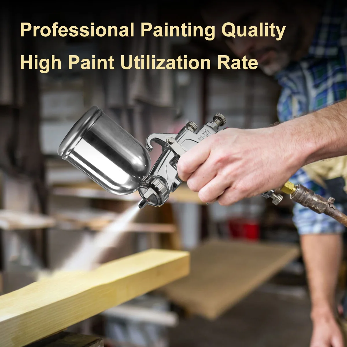 Пистолеты-распылители W101, профессиональный пистолет-распылитель для автомобильной краски, пистолет 1,0/1,3/1,5/1,8 мм для распыления краски, металлический пистолет-распылитель для чашек 400/600 мл