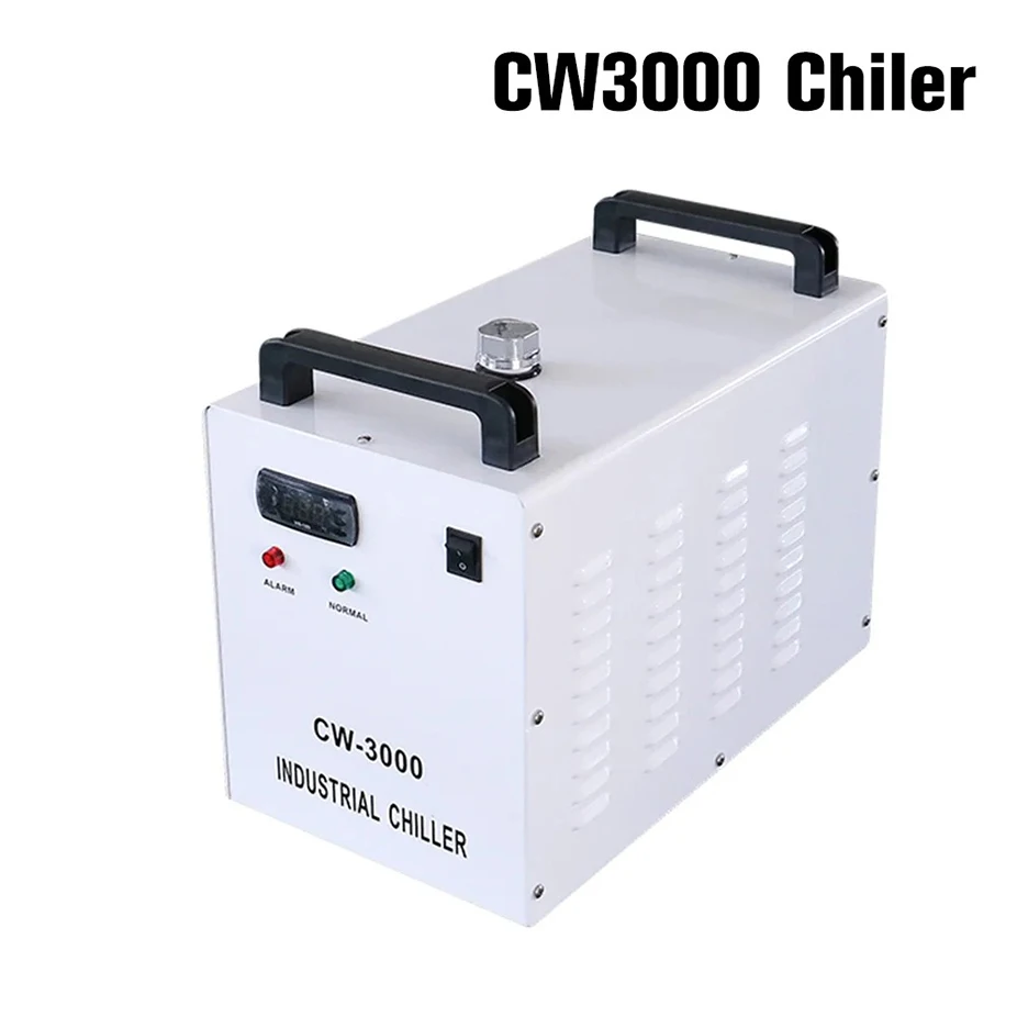Original CW-3000 Laser Engraving Machine Chiller Industrial Water Cooler 60W/80W CO2 Glass Tube CNC Spindle Cooling