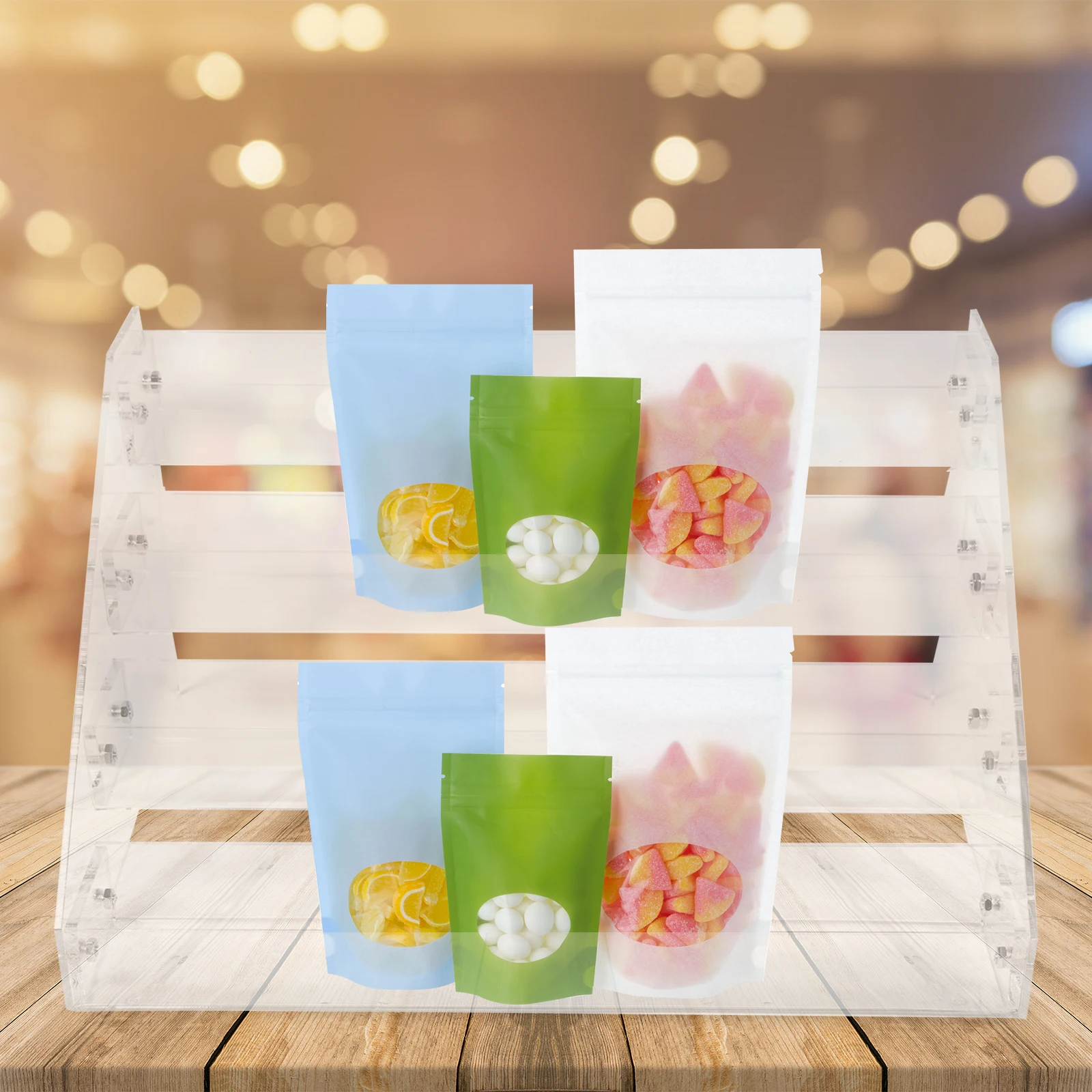 

Transparent 4 Layers Cigarette Display Rack Acrylic Showcase Holder Shop Suitcase Easy Install Detachable Storage