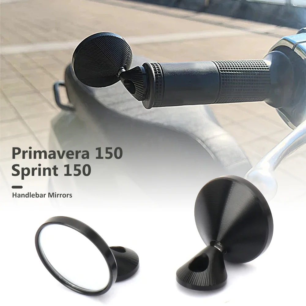 

Motocycle Round Handlebar Aluminum Rearview Mirrors Moto End Side Mirrors For Vespa Sprint 150 Primavera 150 Sprint150