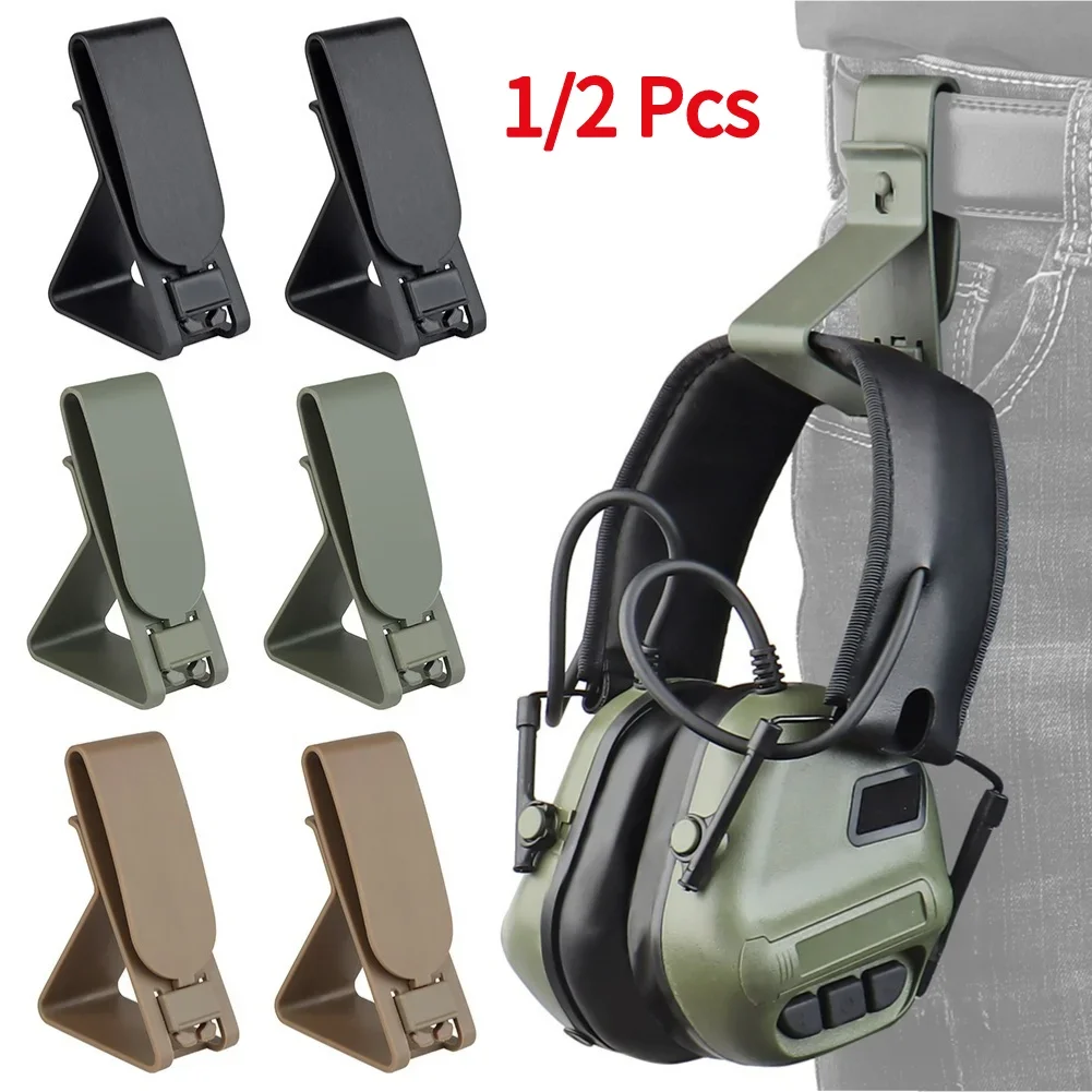 

Tactical Headset Hang Buckle Hook Quick Release Clip for Belt Girdle Waist Waterproof Mobile Phone Bracket Hunting Accessories