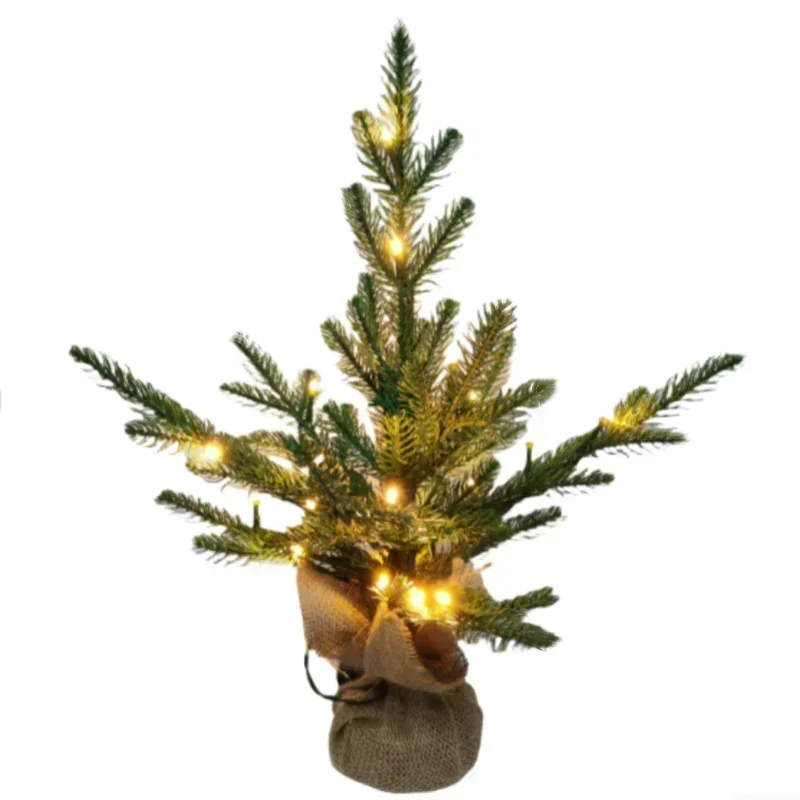 Hot Sale Christmas Supplies 45/60 cm Artificial PE Christmas Tree for Desktop Decorate & Home Decorations