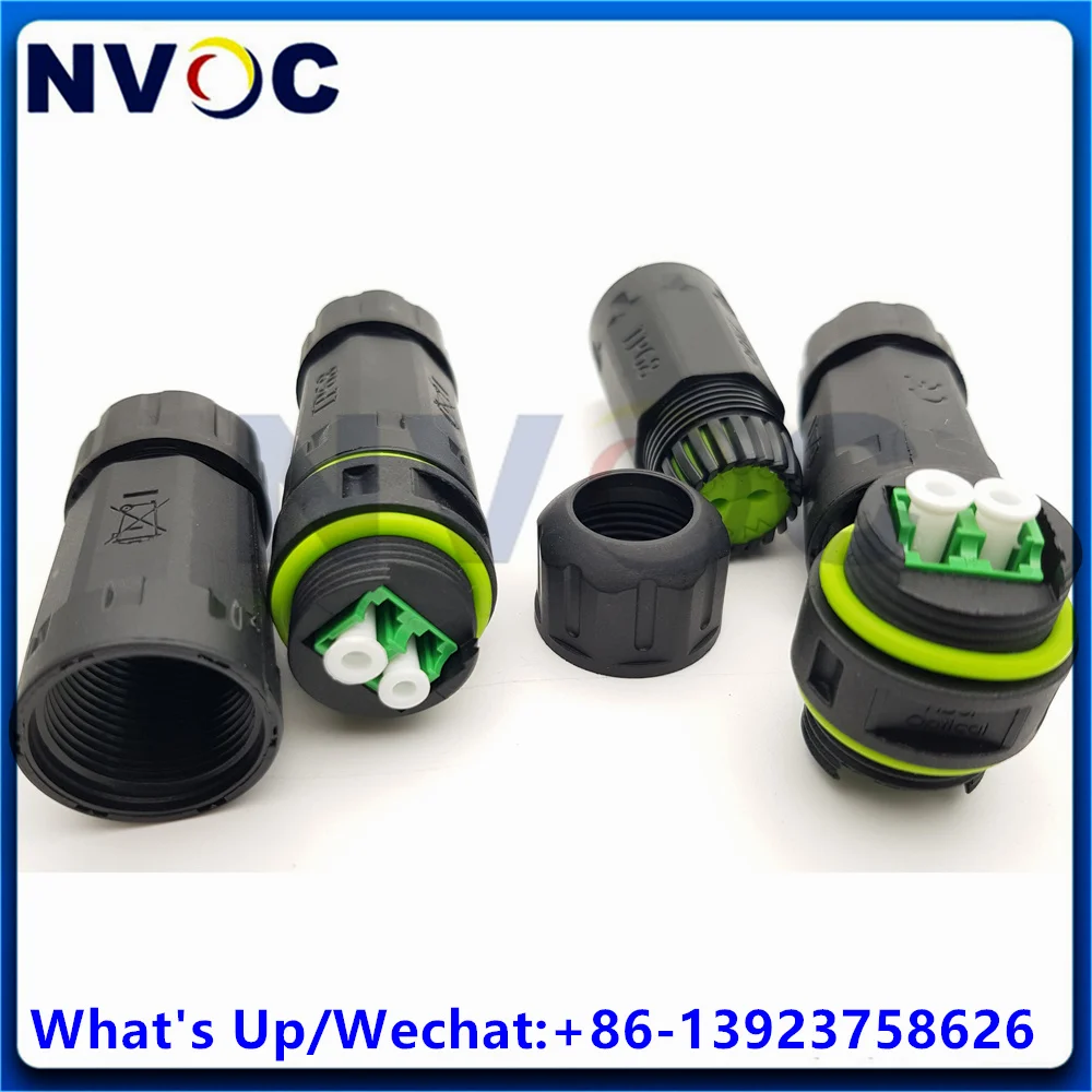 IP68 مقاوم للماء LC مقرنة/محول الألياف الضوئية ، تمديد طول كابل الألياف البصرية لتمديد كابل الألياف البصرية LC #3