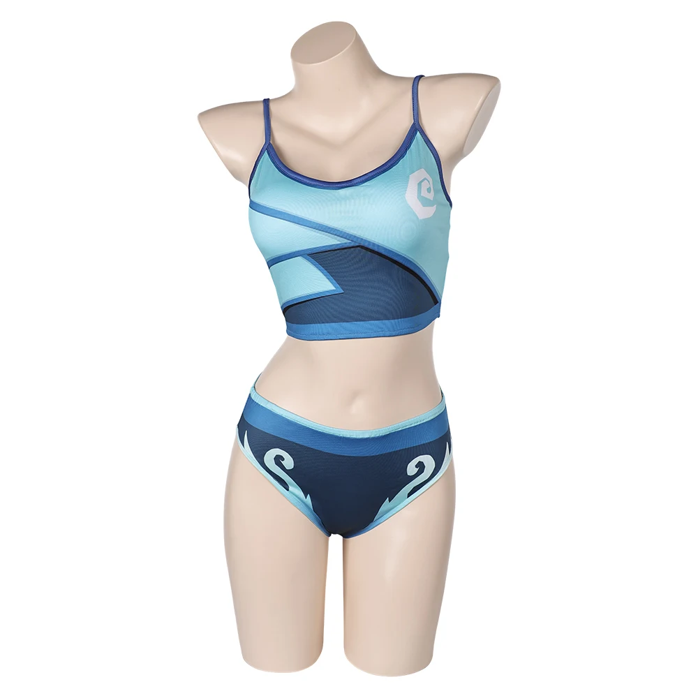 Costume de maillot de bain Valorant Cosplay pour femme, maillot de bain Jett, gants, short d'été, tenues de carnaval d'Halloween, trempé, adulte