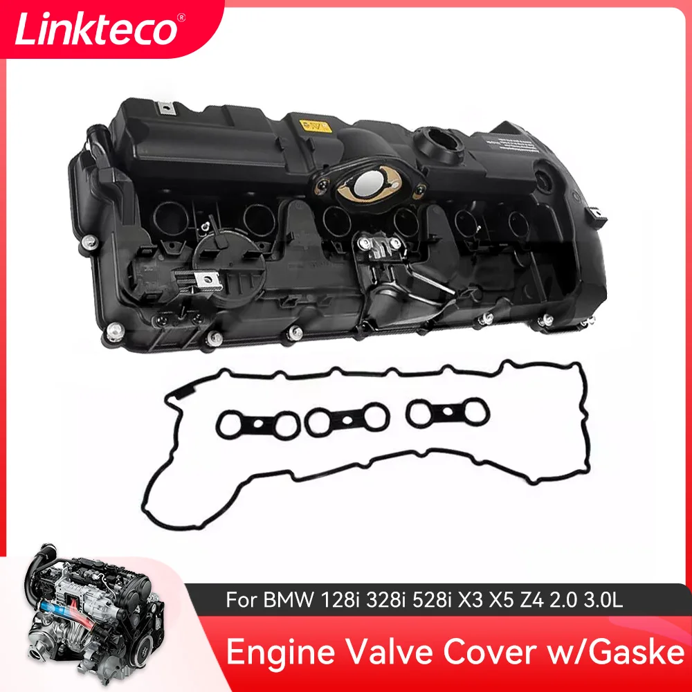 Engine Valve Cover w/Gasket For BMW 128i 328i 528i X3 X5 Z4 2.0 3.0L 11127552281