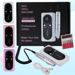 45000RPM Rechargeable Electric Nail Drill Machine With USB Connector Nail Polish Remover Drill Set Manicure Sander Low Noise