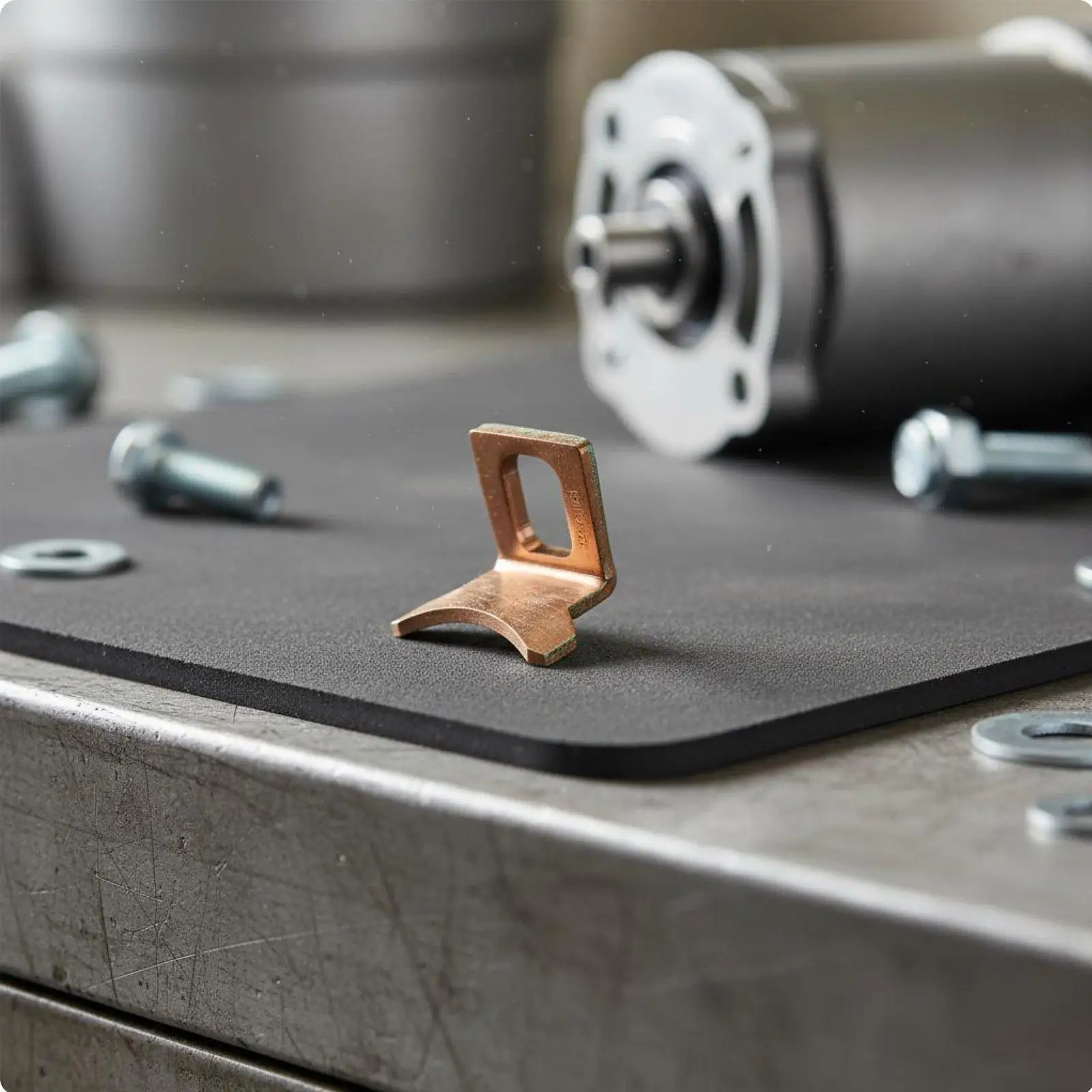 High Conductivity Starter Motor Connector Copper Contact Plate for Efficient Engine Engagement