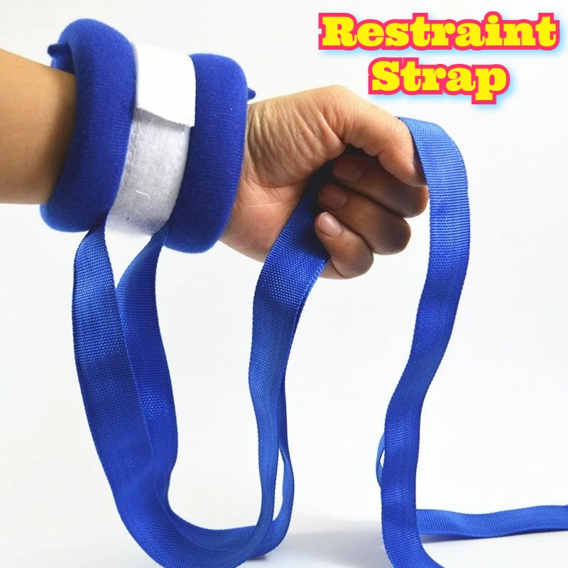 Tali Pengaman Pengikat Anggota Badan untuk Perawatan Lansia, Dapat Disesuaikan, Pengikat Pergelangan Tangan dan Pergelangan Kaki, Pengaman Tempat Tidur, Penggunaan Medis