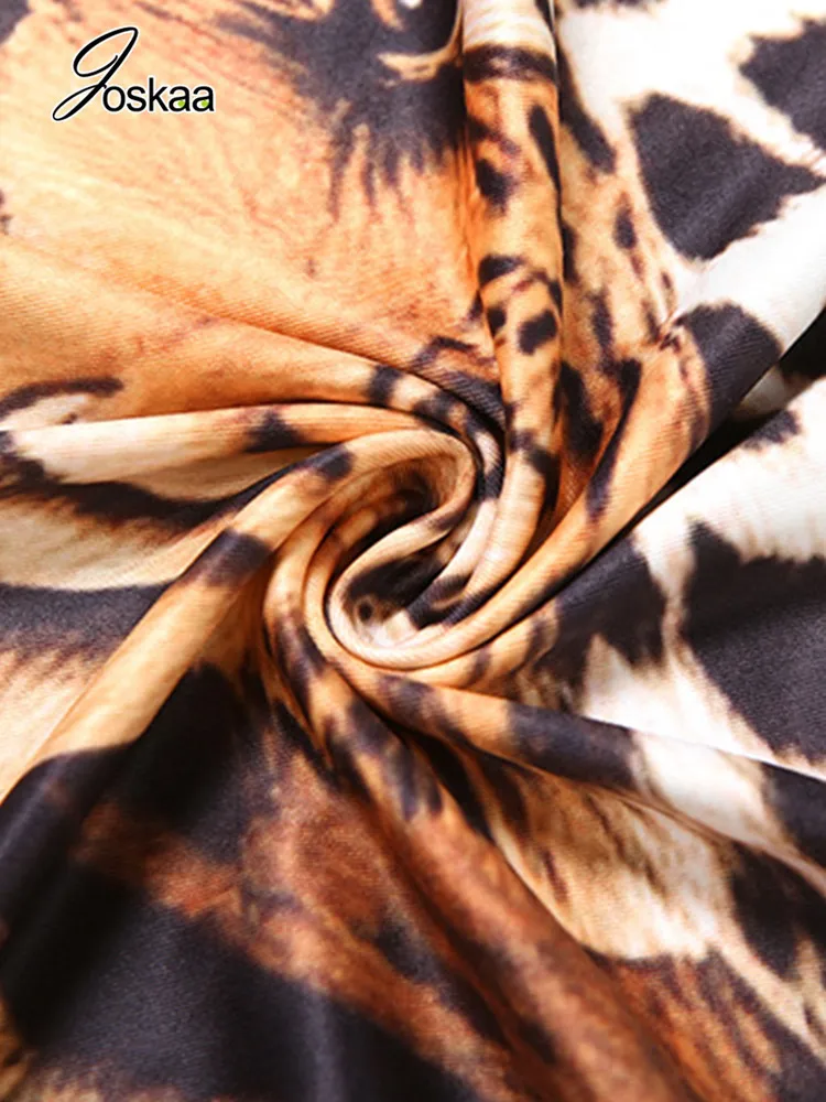 Yomesugar 2025 Fall Women's Tiger Print Halter Bodycon Dress Sexy Hollow Backless Bandage Skinny Midnight Prom Party Clubwear