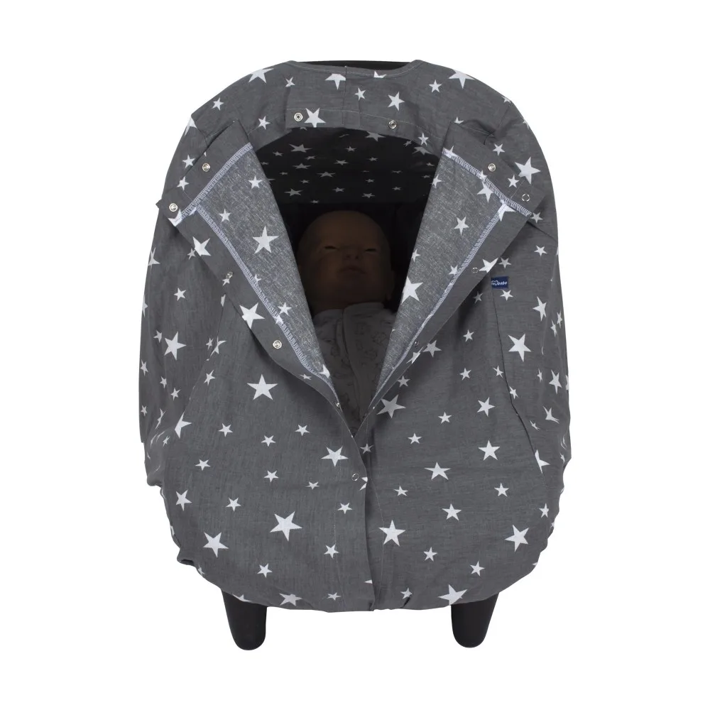 Dark gray color, star patterned main lap cover