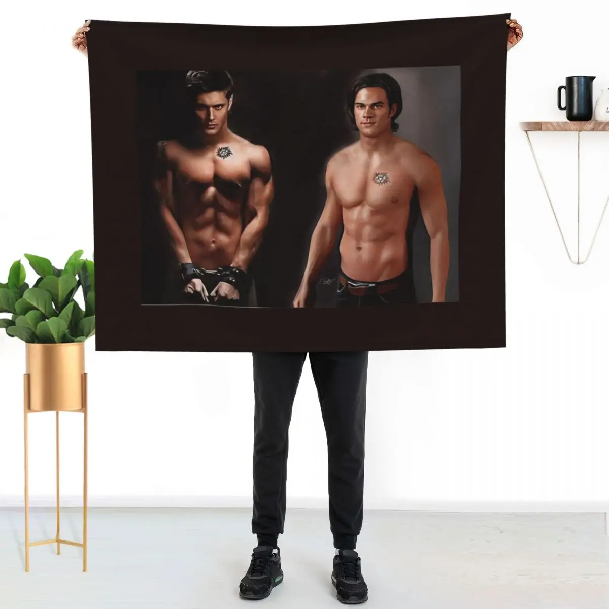 SUPERNATURAL - Winchester brothers Throw Blanket Soft Beds Vintage Soft Summer Beddings cosplay anime Blankets