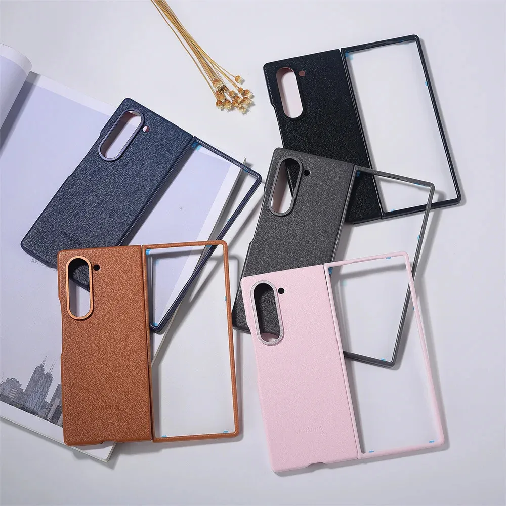 

Luxury Leather Case For Samsung Galaxy Z Fold 7 Fold 6 5G Soft Matte Thin Shockproof Back Bumper Shell ZFOLD 6 7 Protect Coque