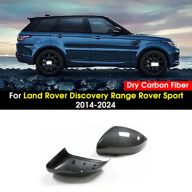 

Real Dry Carbon Fiber Car Rearview Mirror Cover For Ranger Rover Sport Side Mirror Cap Cover For Land Rover Discovery 2014-2024