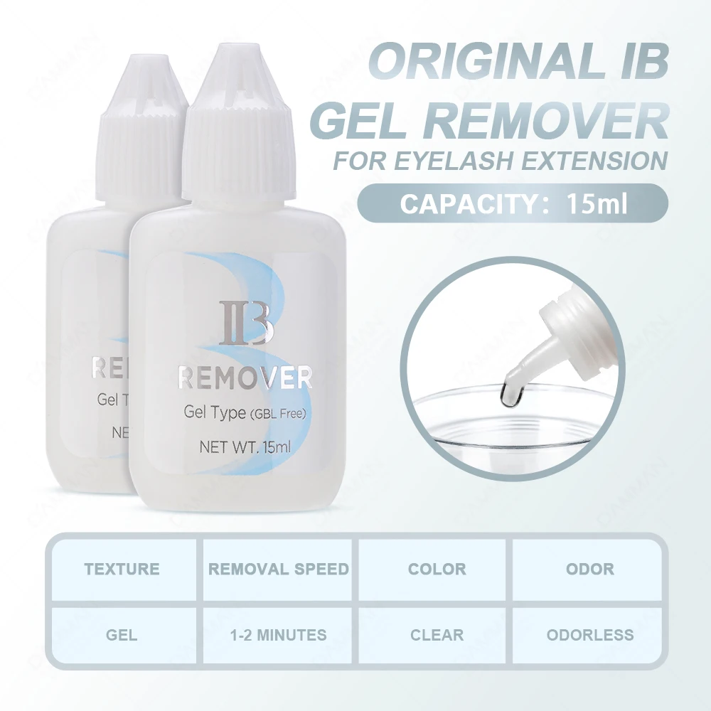 3Bottles 15ML IB Lash GBL Free Glue Remover For Salon Use Eyelash Extension Remover Gel  IBeauty Clear Glue Remover Cream Makeup