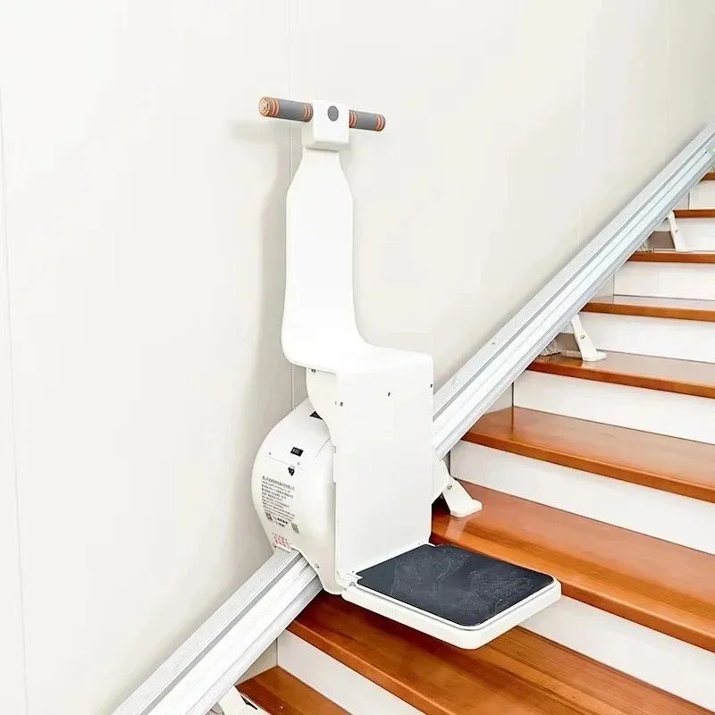 【Best-selling】Foldable Rotatable Electronic Self-locking Seat Belt Straight Stair Lift For The Elderly