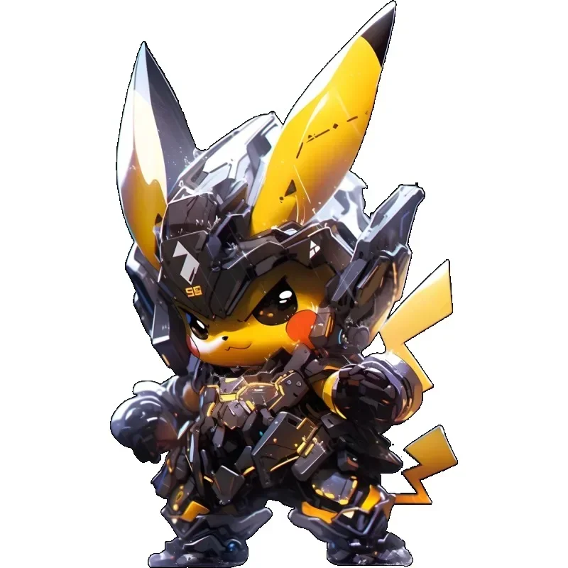 New Cool Mecha Pikachu Handsome Stickers Wall Painting Room Bedroom Desktop Wall Stickers Car Motorcycle Stickers Wholesale