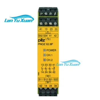 777301 PNOZ X2.8P 24 V AC / DC مرحل الأمان مع شاشة LED ثنائي القناة 3 اتصالات CE cULus المدرجة KOSHA CCC