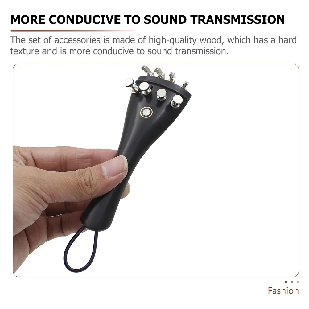 

1 set 1 Set Ebony Violin Accessories High Quality Wood String Axle Durable Parts Complete Kit For Violin Lovers Ebony Supplies