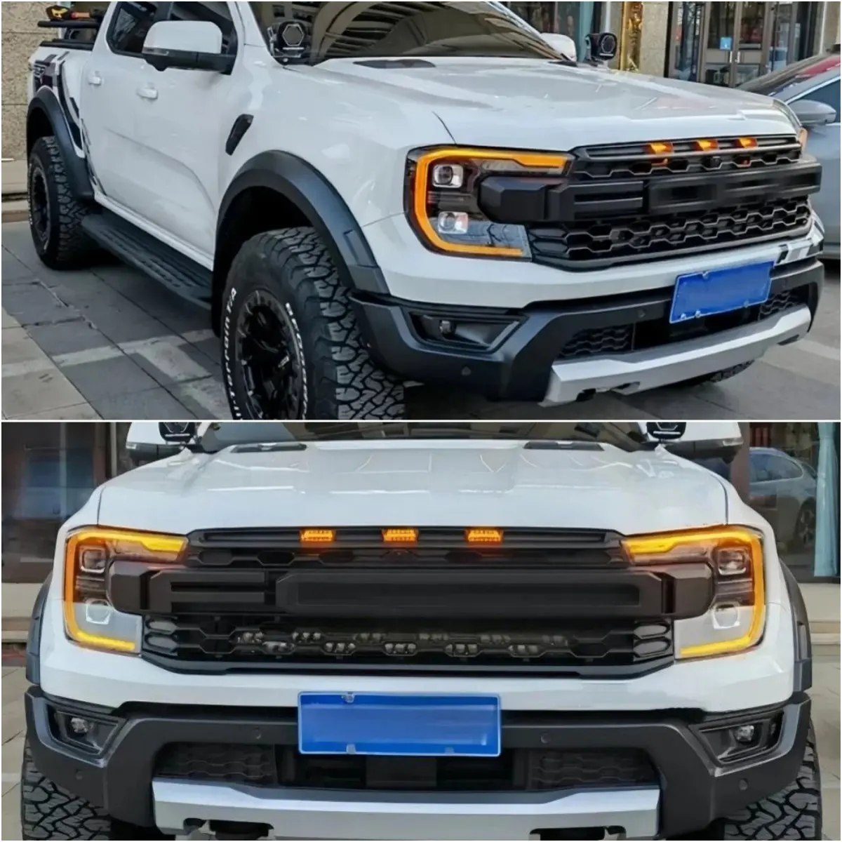 Amber DRL LED Boards For Ford Everest Ranger XLT Raptor XL Lariat T9 Headlight 2024 2025 Non-RGB Daytime Running Light view 6