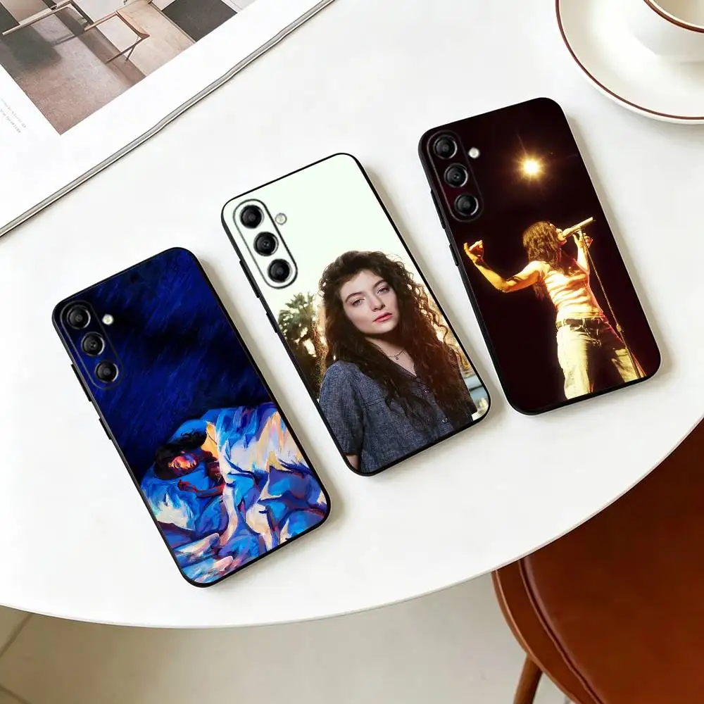 L-Lorde Alternative Singer  Phone Case For Samsung Galaxy A73,A72,A71,A70,A53,A52,A51,Others Soft Black Cover