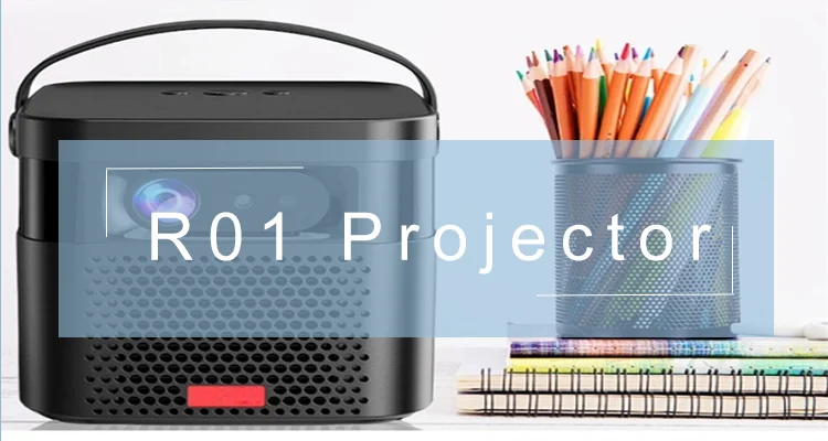 Factory OEM Mini Portable Projector, Smart Wireless Full HD Video Projector.