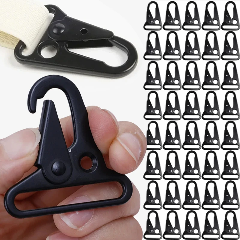 1-50pcs Hawkbill Carabiner Buckle Nylon Webbing Belt Key Chain Bag Hook Multi-functional Buckles Tactical Mountaineering Tools