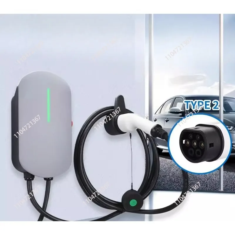 TYPE2 new energy vehicle 7kw32A household wall-mounted AC European standard charging pile