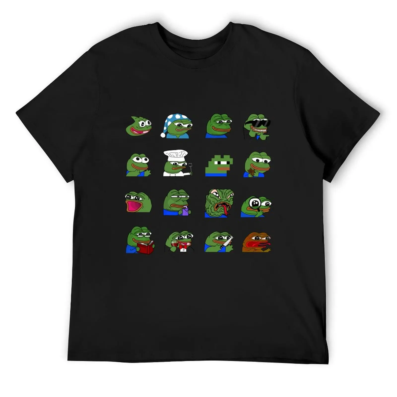 pepe peepo variety set (16 pepes edition) T-Shirt baggy shirts plain customs men clothings