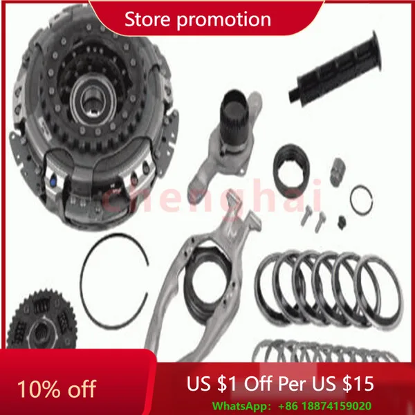 

Newpars DQ200 DSG 602000700 Комплект сцепления, 7 скоростей, подходит для VW Golf Jetta AUDI A3 TT, ремонтный комплект главного цилиндра сцепления