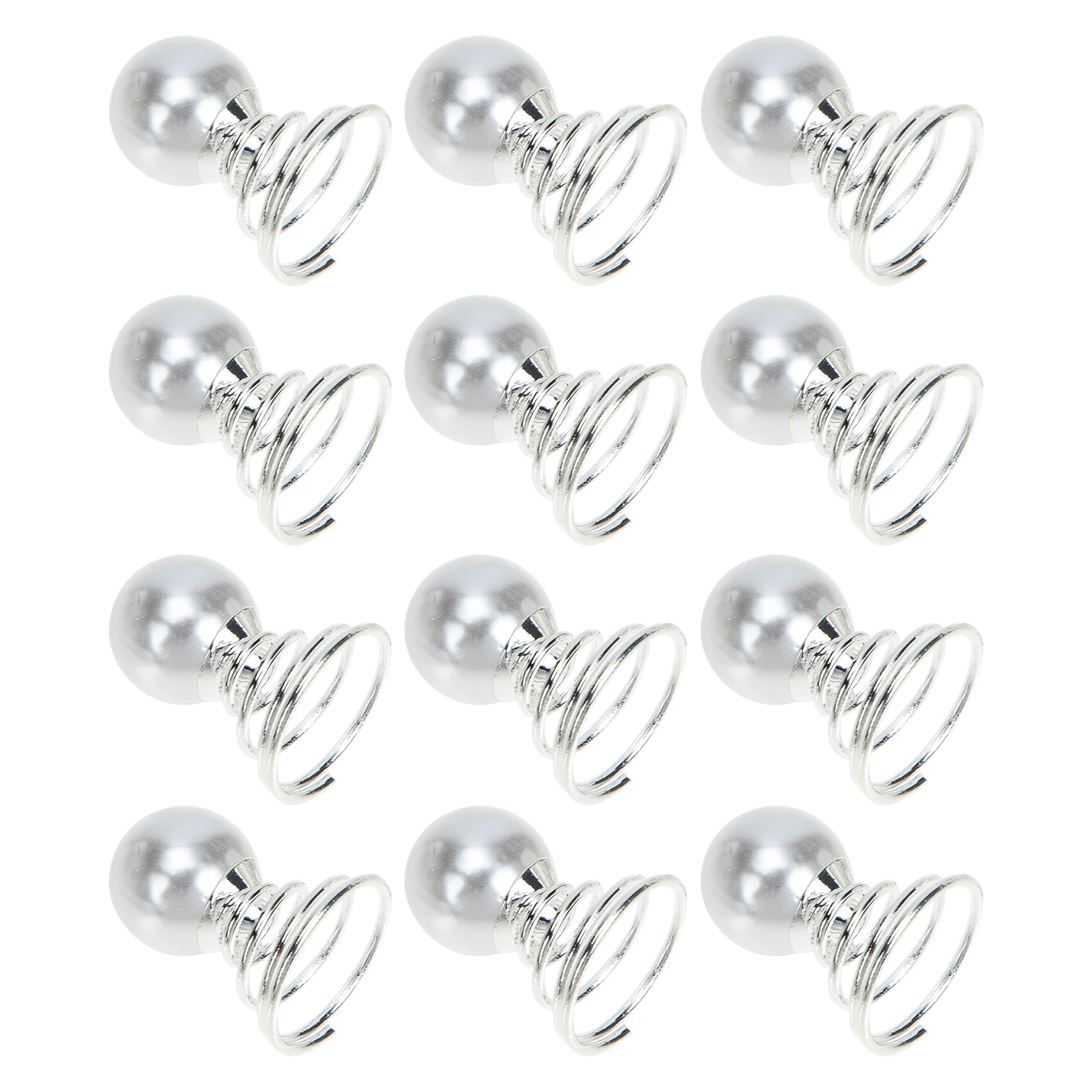 

20pcs Pearl Hair Clip Spiral Pins for Curls Elegant Bride Accessories Stylish Pearl Hairpin Graceful Look