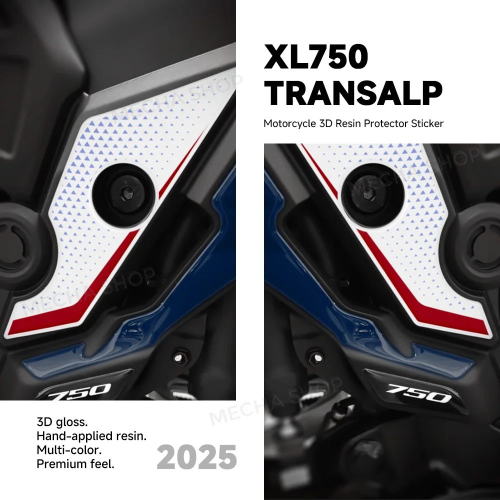 For XL750 Transalp 2025 3D Decal Kit Motorcycle Accessories Heel Protector Stickers