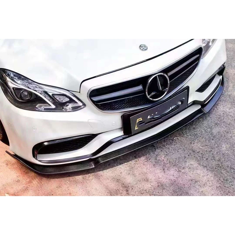 Per Mercedes Benz Classe E W212 E63 In Fibra di Carbonio Auto Paraurti Anteriore Labbro Labbro Anteriore Diffusore Anteriore Mento Spoiler Accessori