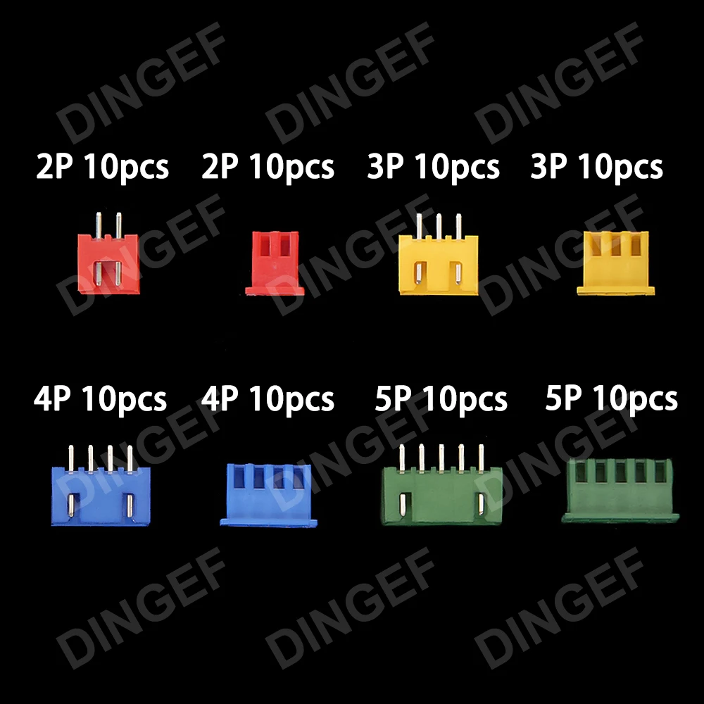 230PCS 4 colors 2P 3P 4P 5P XH2.54 2.54mm Terminals Male Female Plug Socket XH 2.54mm Connector kit Straight Pin