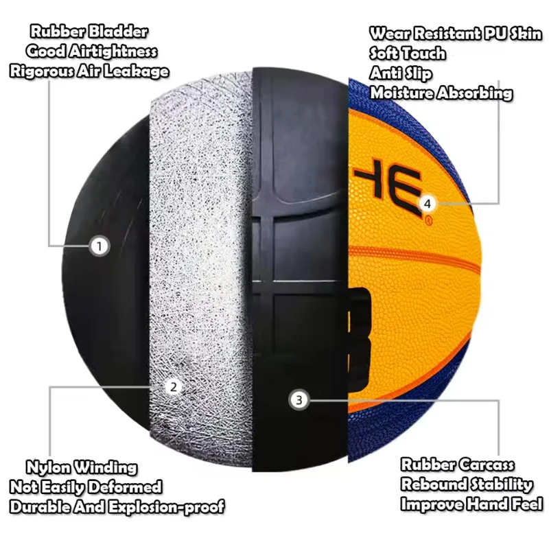 PSYCHE-baloncesto oficial de talla 7, pelota de baloncesto de cuero PU para interiores y exteriores, pelota de baloncesto de entrenamiento para hombres y mujeres