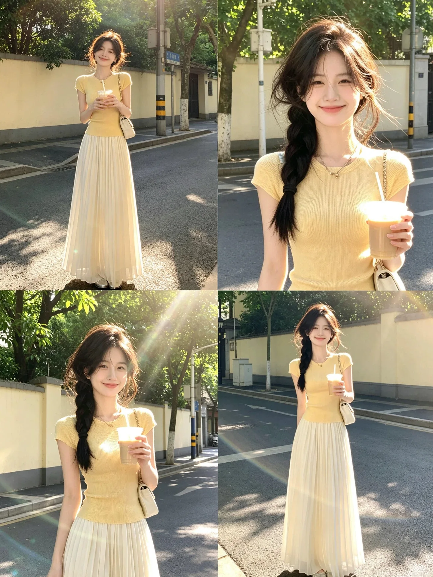 

Elegant Knitted Short Sleeve Dress Women's Summer 2026 New T-Shirt Top Half-length Skirt Matching Whole Set Fashionable Ensemble