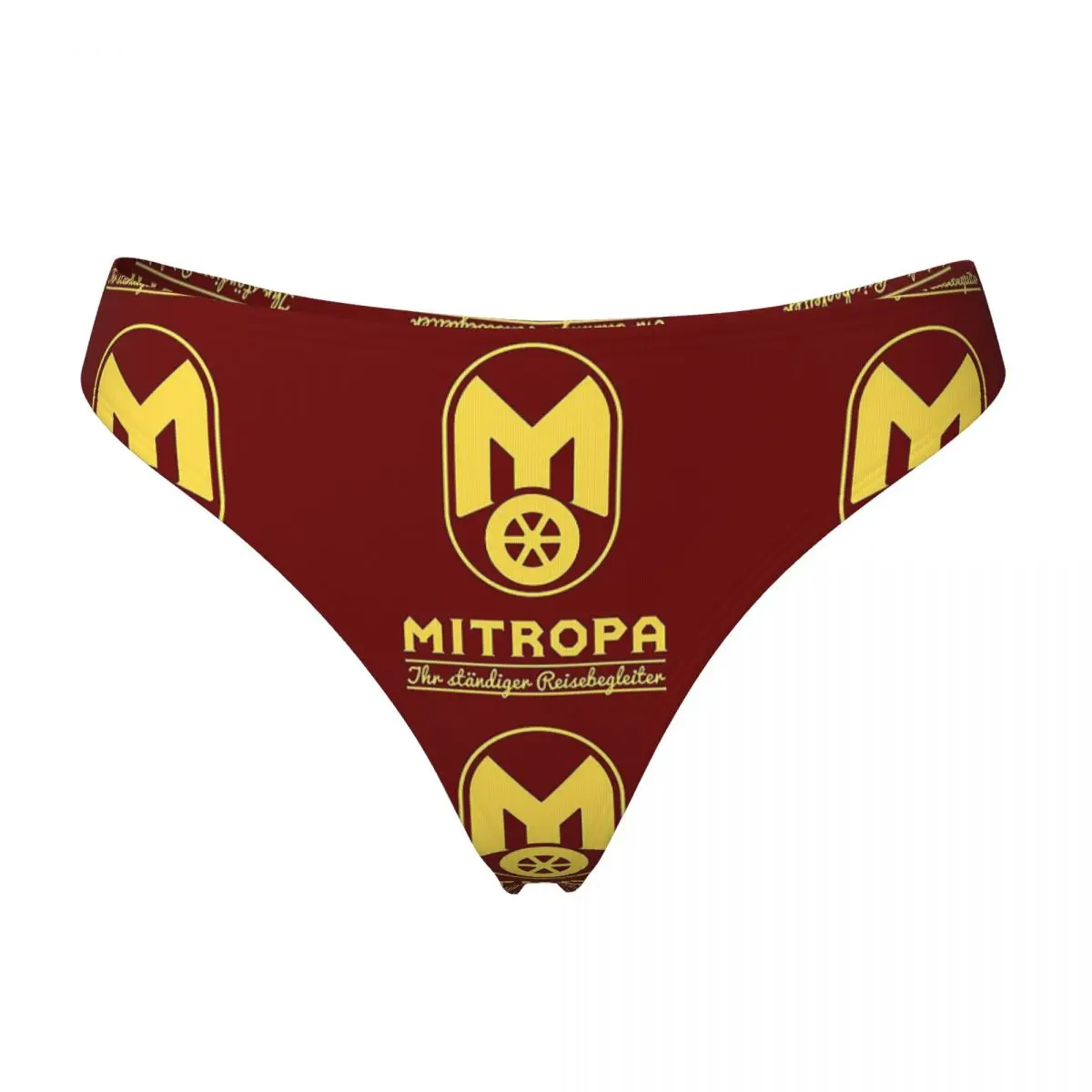 Custom Mitropa Your Constant Travel Companion G-string Panties Breathable Women Stretch Thongs Comfort Underwear