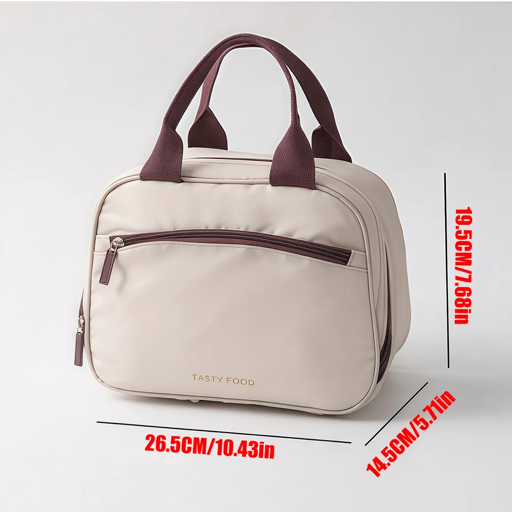 حقيبة حمل صندوق الغداء، وحقيبة الغداء، وأجلب حقيبة الغداء للعمل والمدرسة. حقيبة غداء معزولة يجب اقتناؤها للسفر.zwq