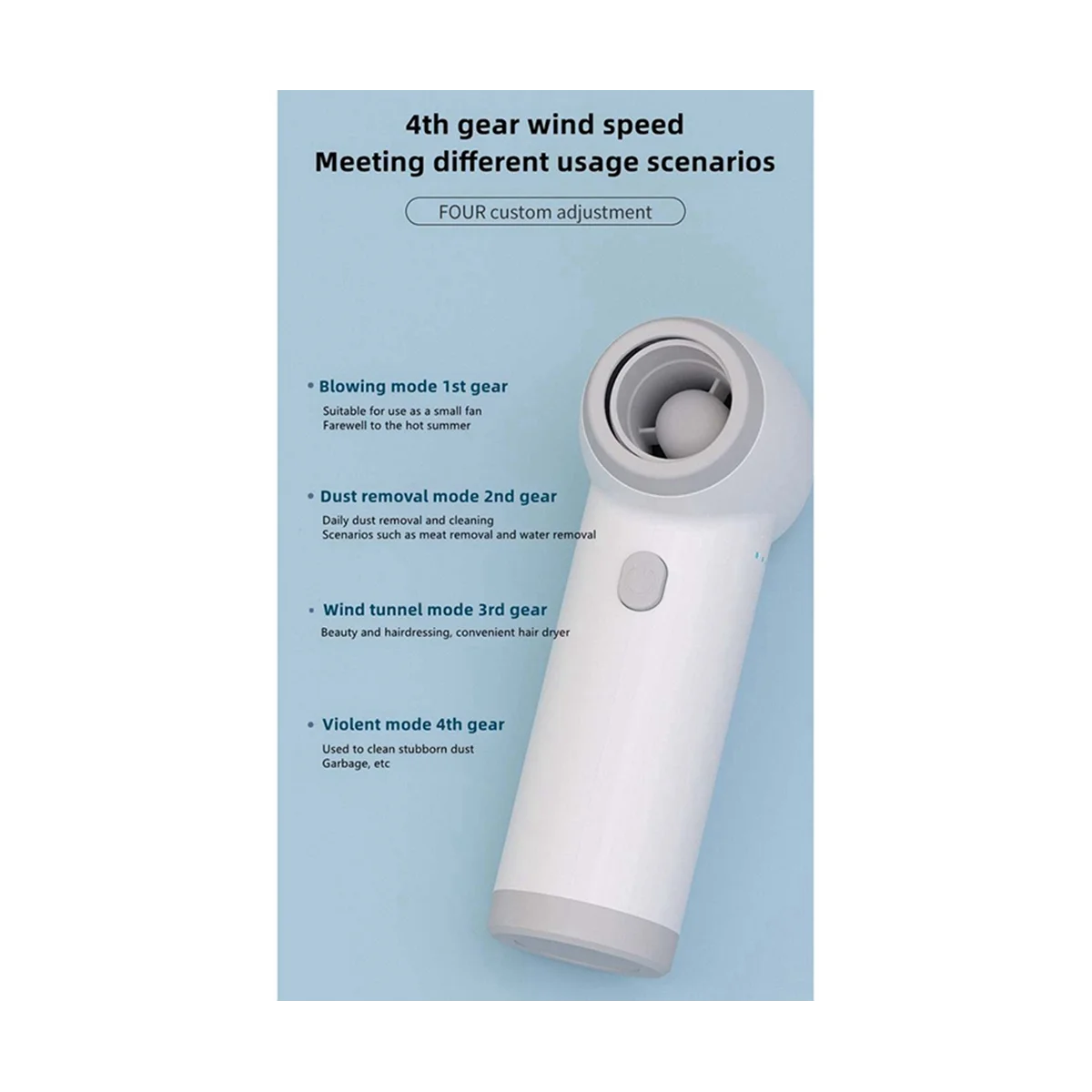 Wireless Compressed Air Blower Air Dsuter 80000 RPM for Computer Keyboard PC Car Clean Portable Electric Dedusting