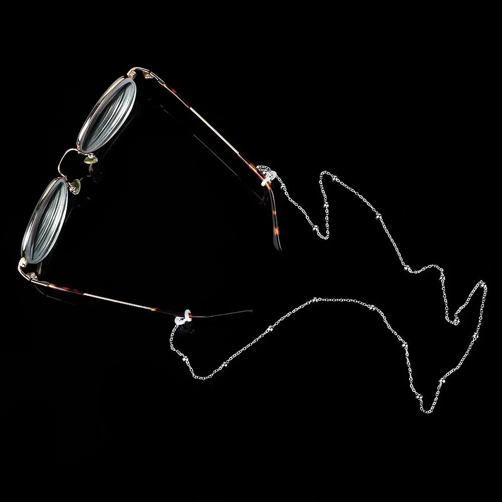 Eyeglass Retainer Metal Beads Eyewear Straps Man Women Fashion Reading Sunglasses Glasses Chain Gold