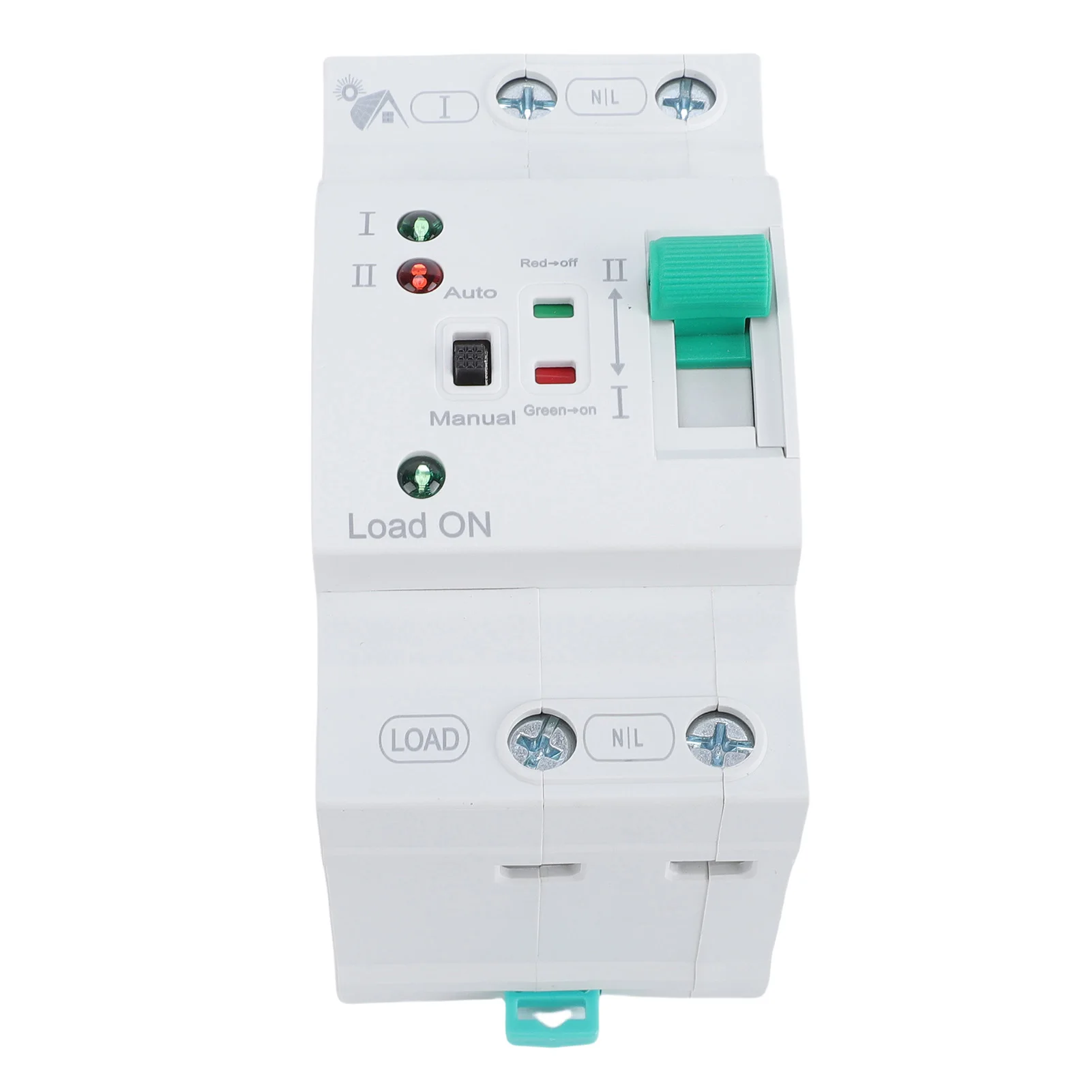 مفتاح نقل يدوي صغير ATS 2P 80A مولد منزلي مزدوج مفتاح جهاز انتقاء كهربائي تلقائي DIN السكك الحديدية جبل رقيقة للغاية P