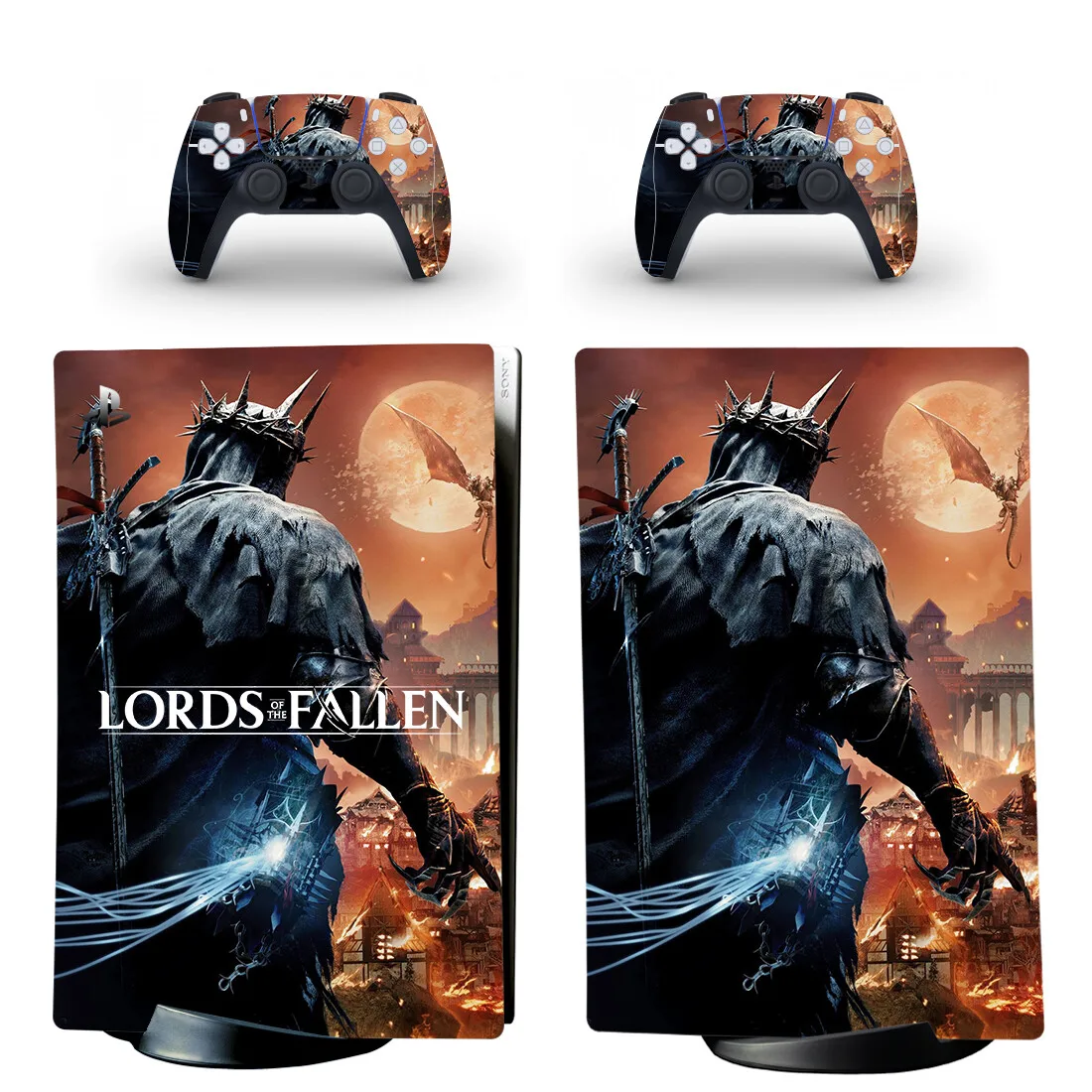 Lords of The Fallen PS5 Digital Skin Sticker Decal Cover for Console and 2 Controllers Vinyl Skins