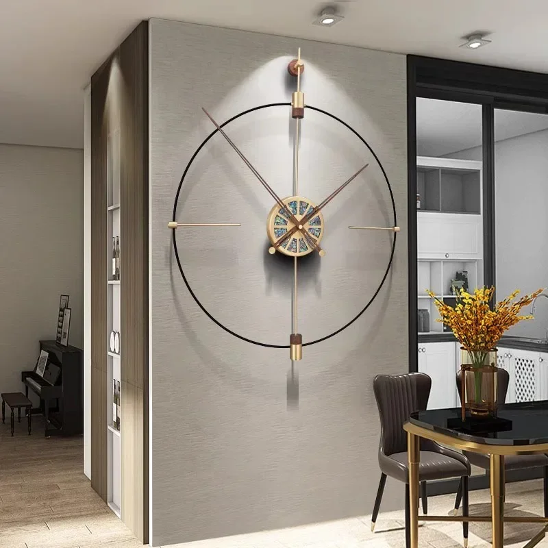 Creative Aesthetic Living Wall Clock Simple Fashion Battery Modern Interior Design Luxury Atmosphere Art Zegary Stylish Clock