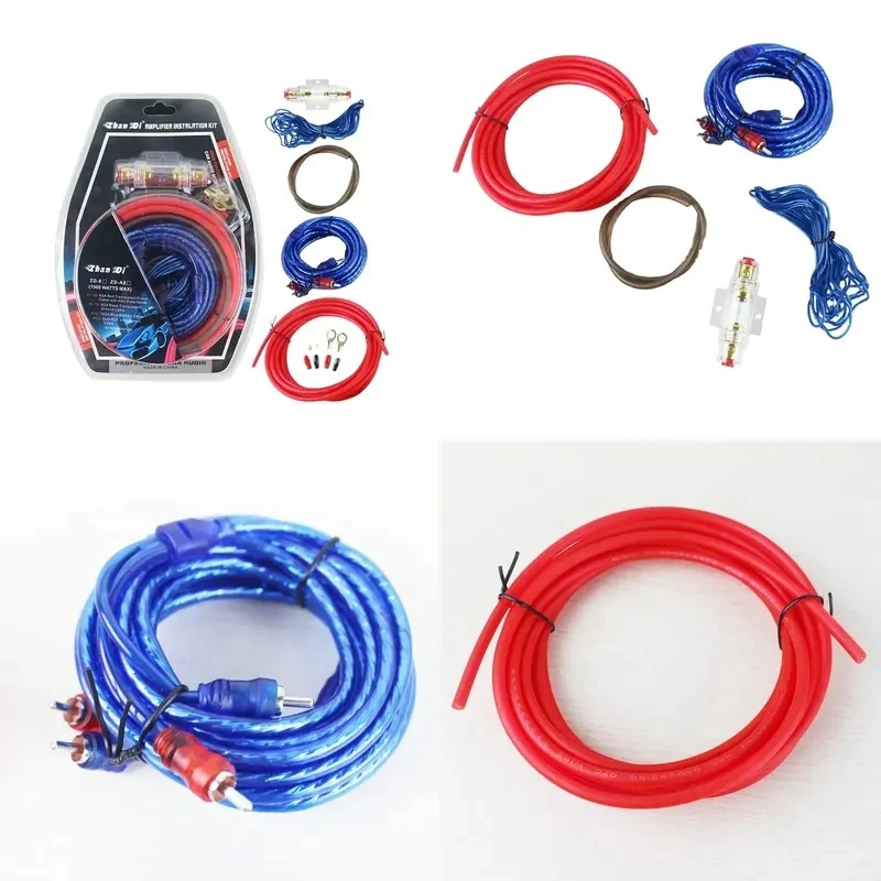 1500W Car Audio Wire Wiring Amplifier Subwoofer Speaker Installation Kit 10GA Power Cable