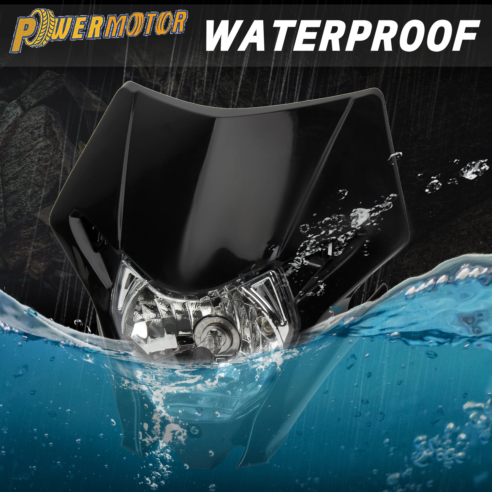 

For Honda CRF150L Motorcycle Halogen Headlight Plate Adjustable Beam Front Light Accessories Pit Bike Enduro Motocross Headlamp