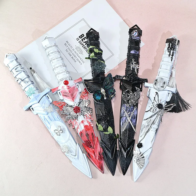 Bicai Ancient Style Handmade Dagger Finished Ornament Cosplay Photo Prop Portable Unboxing Tool Decorative Gift For Cosplayers